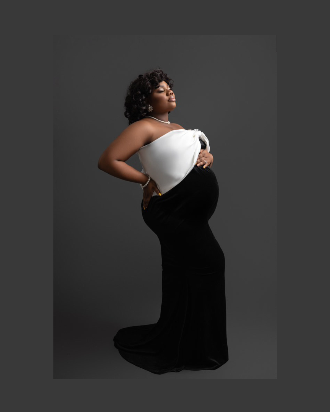 Lisa Maternity Bow Dress Rental