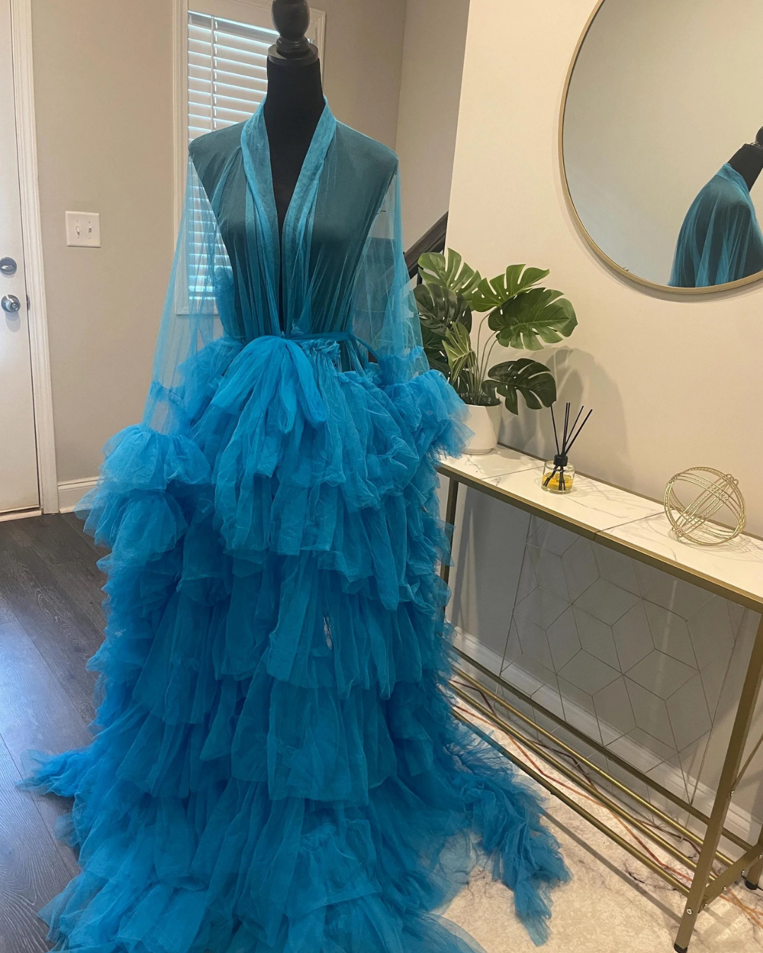 Maternity Dress for Photo Shoot, Tulle Maternity Gown, Baby Shower Photoshoot Dress, Boho Maternity Gown, Wedding Guest Dress, Gift for Her