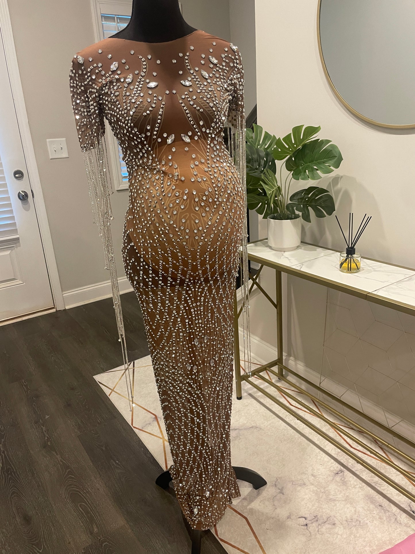 Leila Tassel Maternity Dress