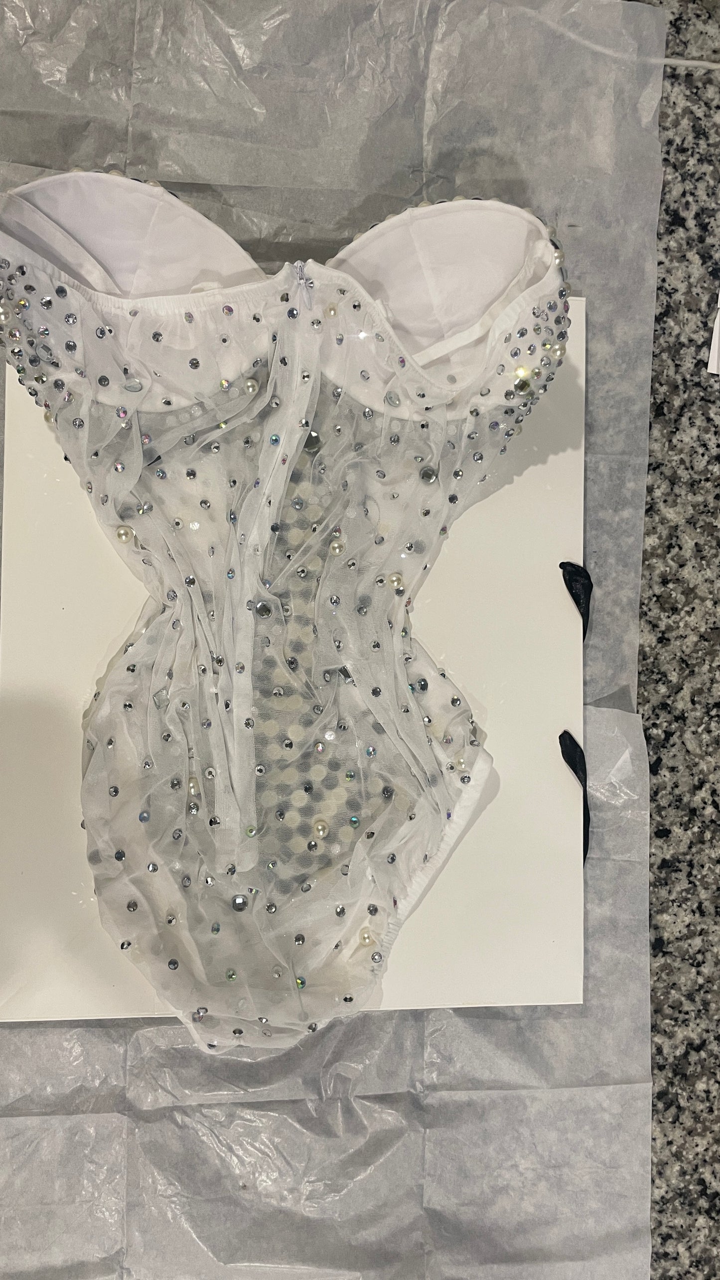 Bridal Shimmer Bodysuit