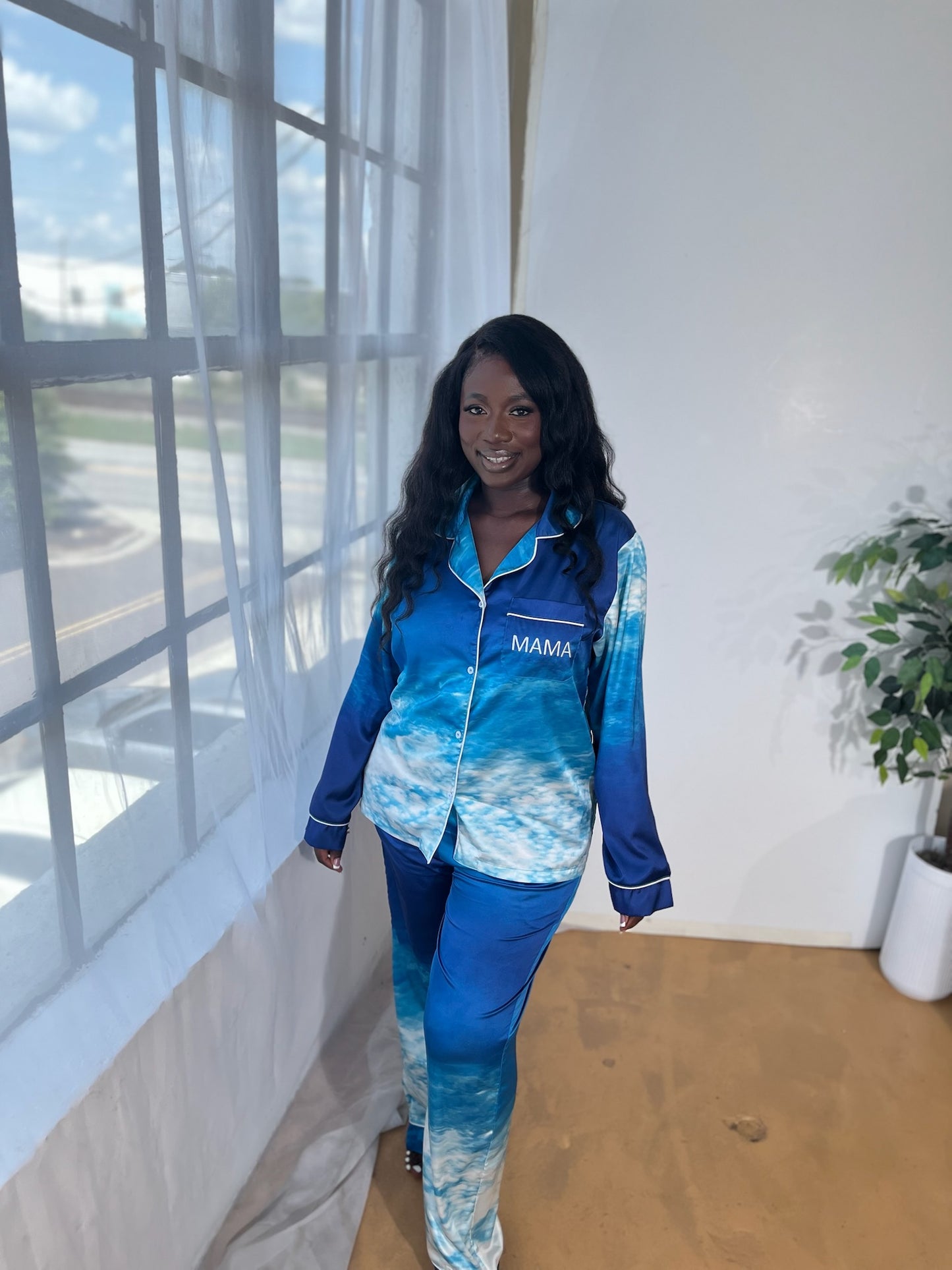 Something Blue Cloud Pyjamas (Mama)