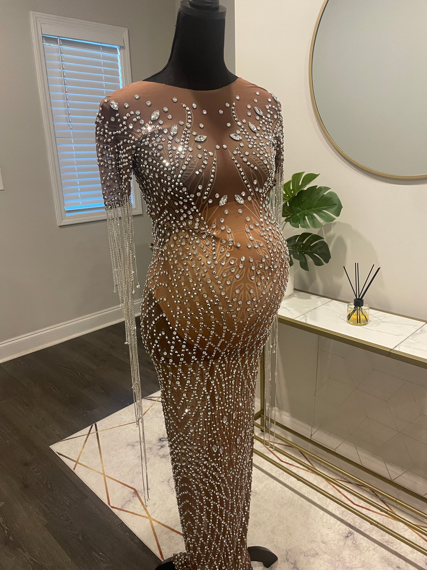 Leila Tassel Maternity Dress