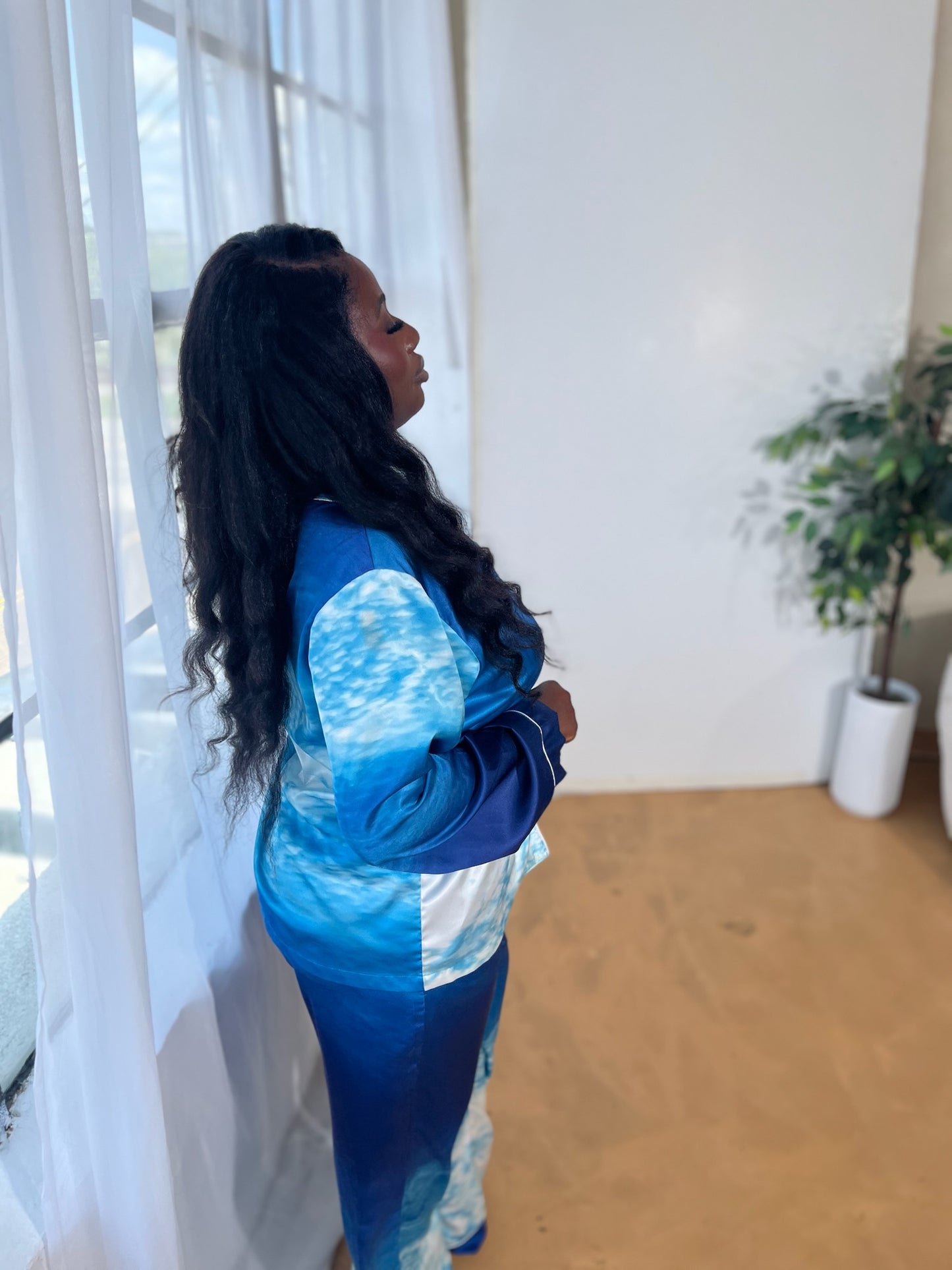 Something Blue Cloud Pyjamas (Mama)