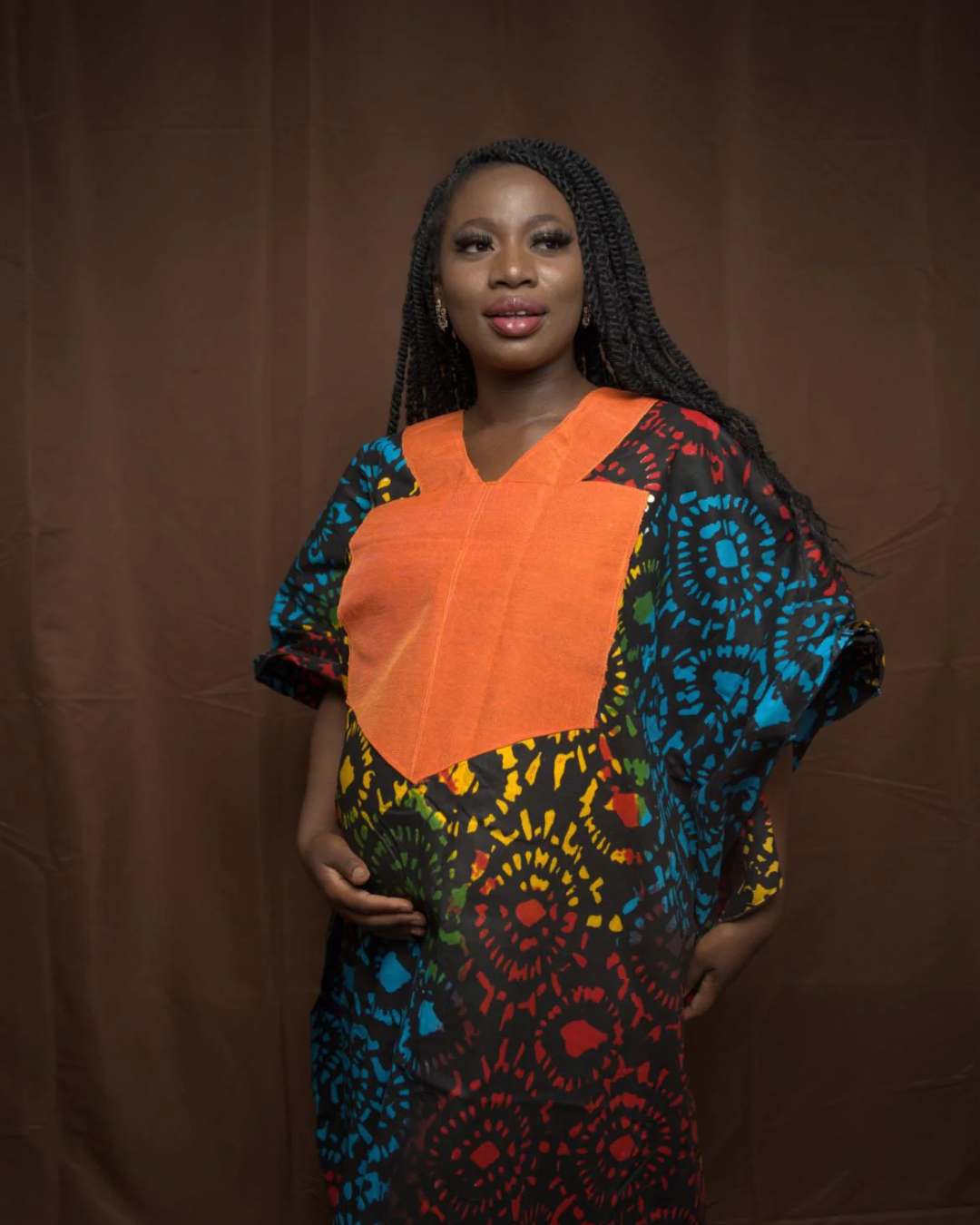 Adire Bubu Dress, Silk Adire, Kaftan, African Dress, Tie & Dye, African Bubu Dress, Handmade Dress, Nigerian Dress, Cotton Boubou, One size