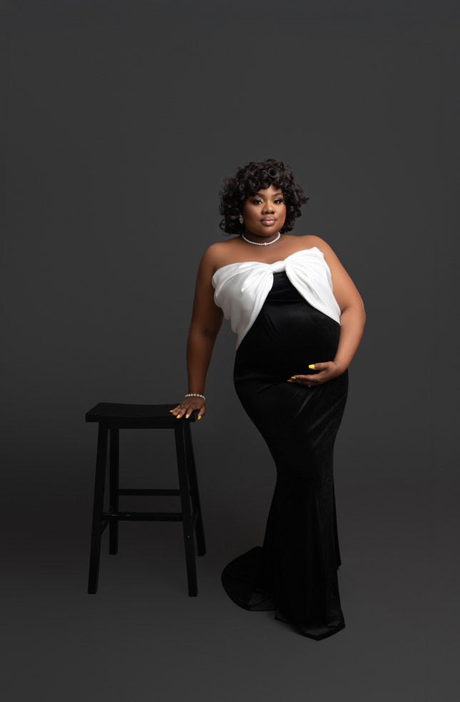 Lisa Maternity Bow Dress Rental