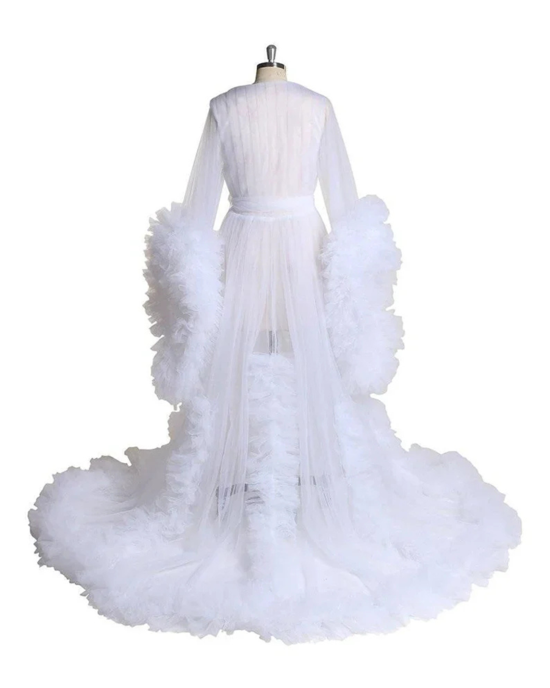 Courtney Ruffle Bridal Robe