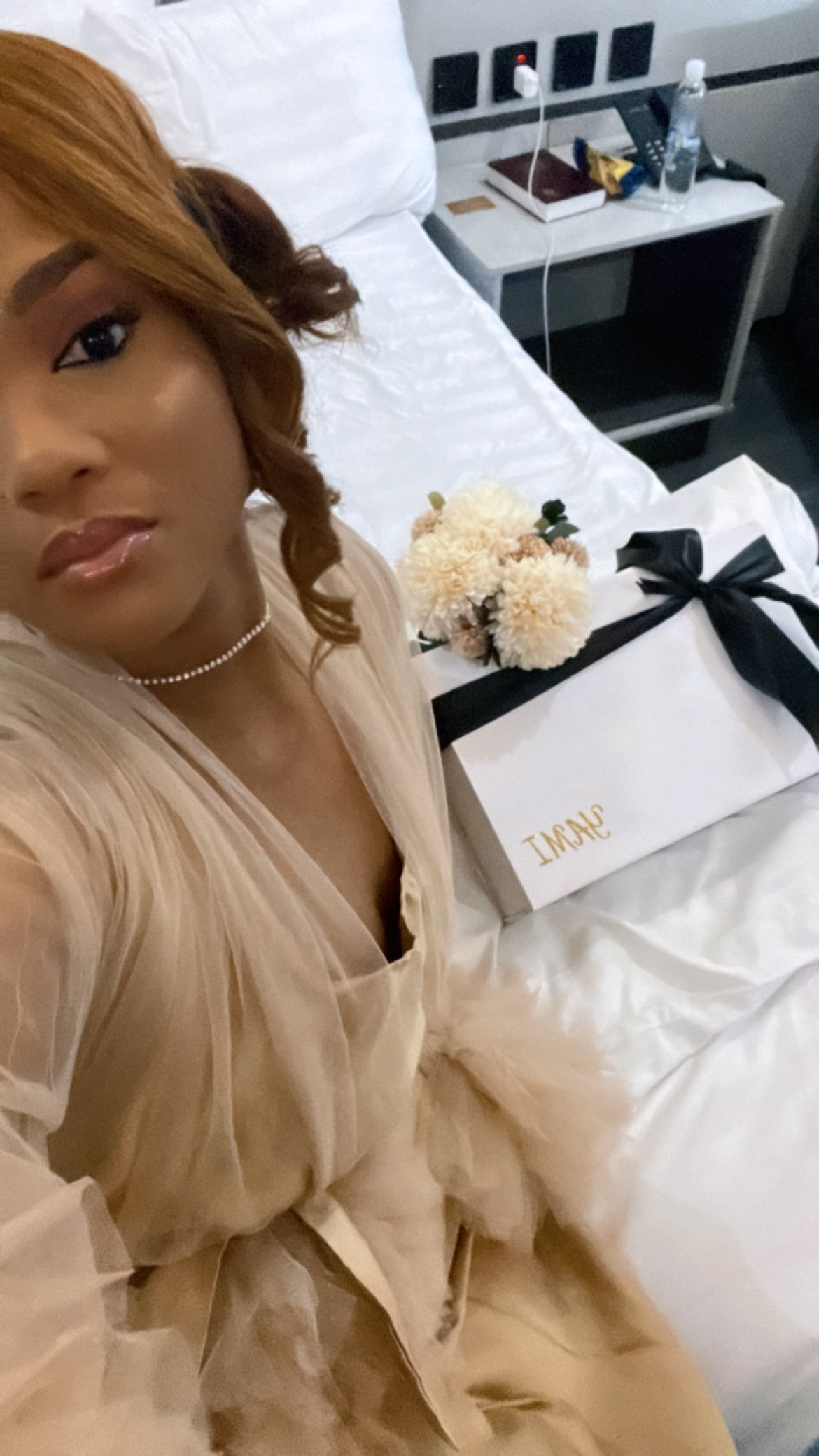 Custom One piece Ruffle Bridesmaids Robe and Slip preorder