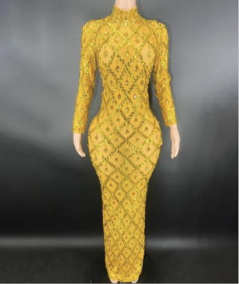 Tina Diamond long Sleeve Maternity Dress