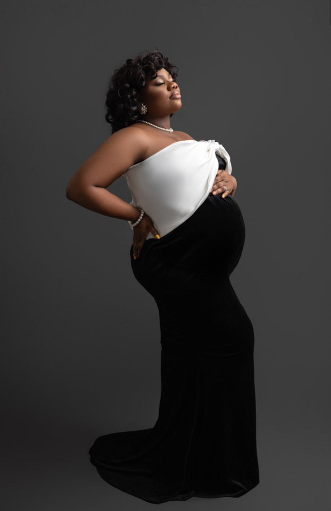 Lisa Maternity Bow Dress Rental