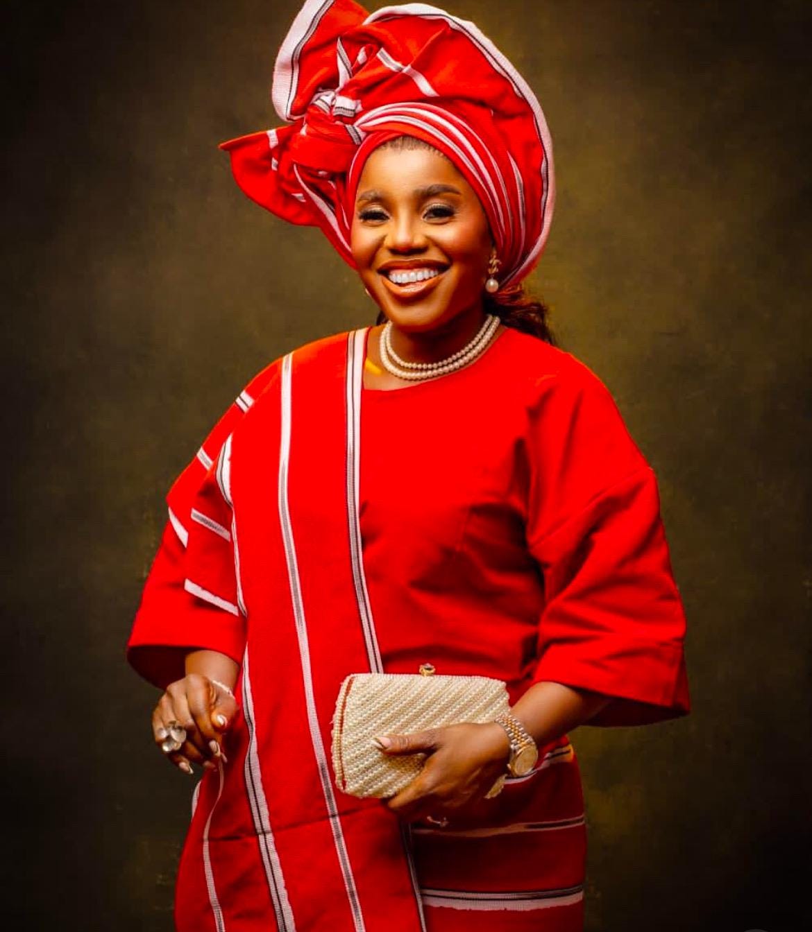 Classic Asooke iro and buba, Mother of the bride and groom outfits, 40th birthday attire, Asooke for women, Nigerian wedding suit. ASOOKE