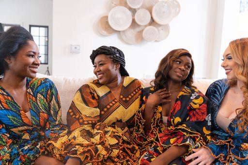 African Print Floral Mixed Print Dress, Knee Length Dress, Ankara Wedding Dress, Ankara Prom Dress, Elegant Traditional African Dress