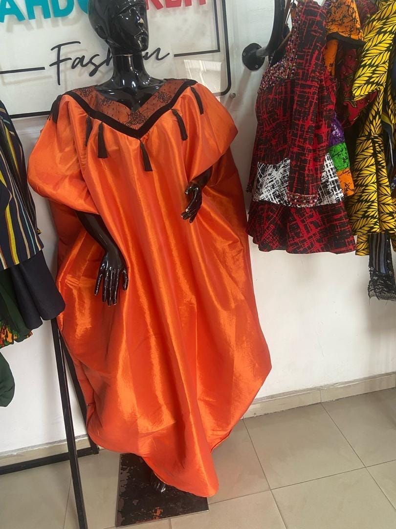 Classic Africa Bubu, Boubou,African satin boubou gown, Nigerian kaftan outfit,motherland style| African print dress | Party wear| danshiki