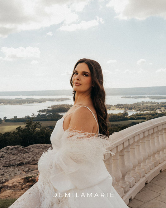 The Luxury of Satin & Ostrich Feathers: The Ultimate Bridal Robe