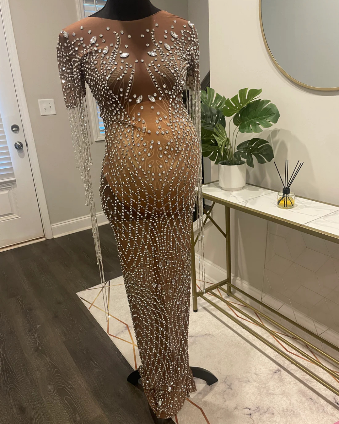 Leila Tassel Maternity Dress ( S,M Ready to ship )