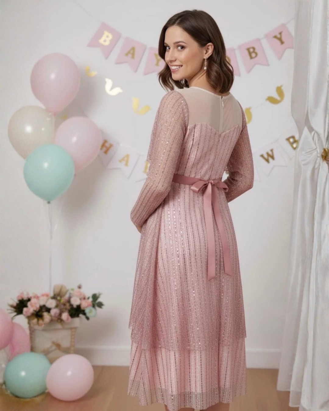 Baby Shower Dress, Custom Maternity Dress, Maternity Ball Dress, Occasion Dress for Pregnancy, Gift for Mother To Be, Senior Photo Props