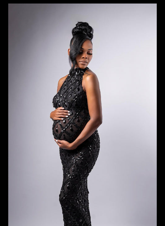 Embellished Maternity Dresses DEMILAMARIE Embellished Maternity Dresses DEMILAMARIE