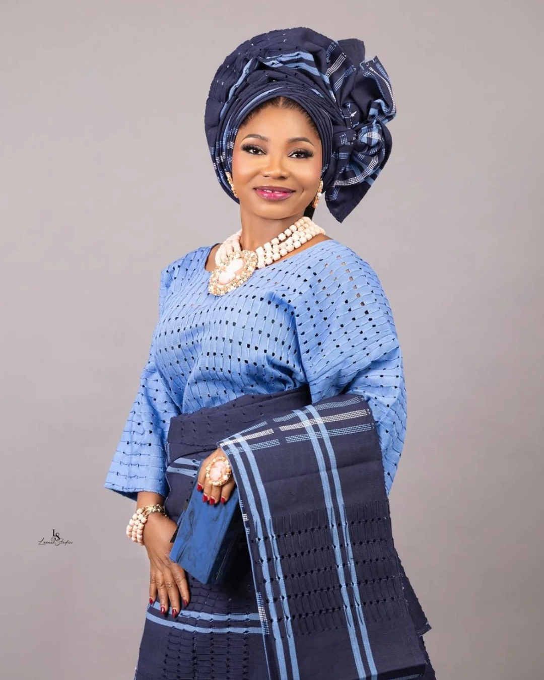 Elegant Asooke Fabric, Nigerian Wedding, Mother of the Bride