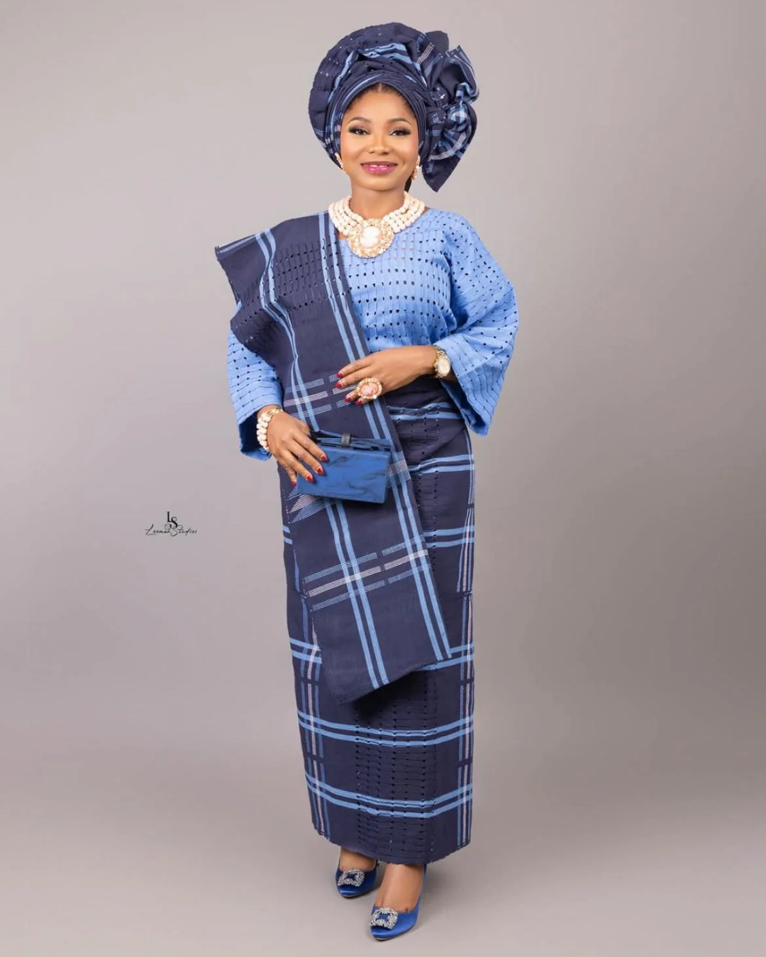Elegant Asooke Fabric, Nigerian Wedding, Mother of the Bride