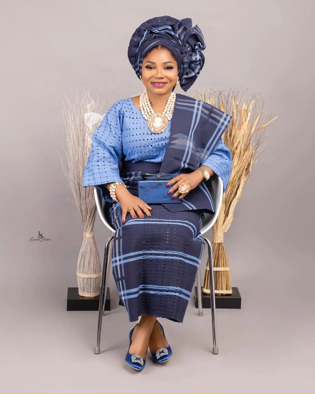 Elegant Asooke Fabric, Nigerian Wedding, Mother of the Bride