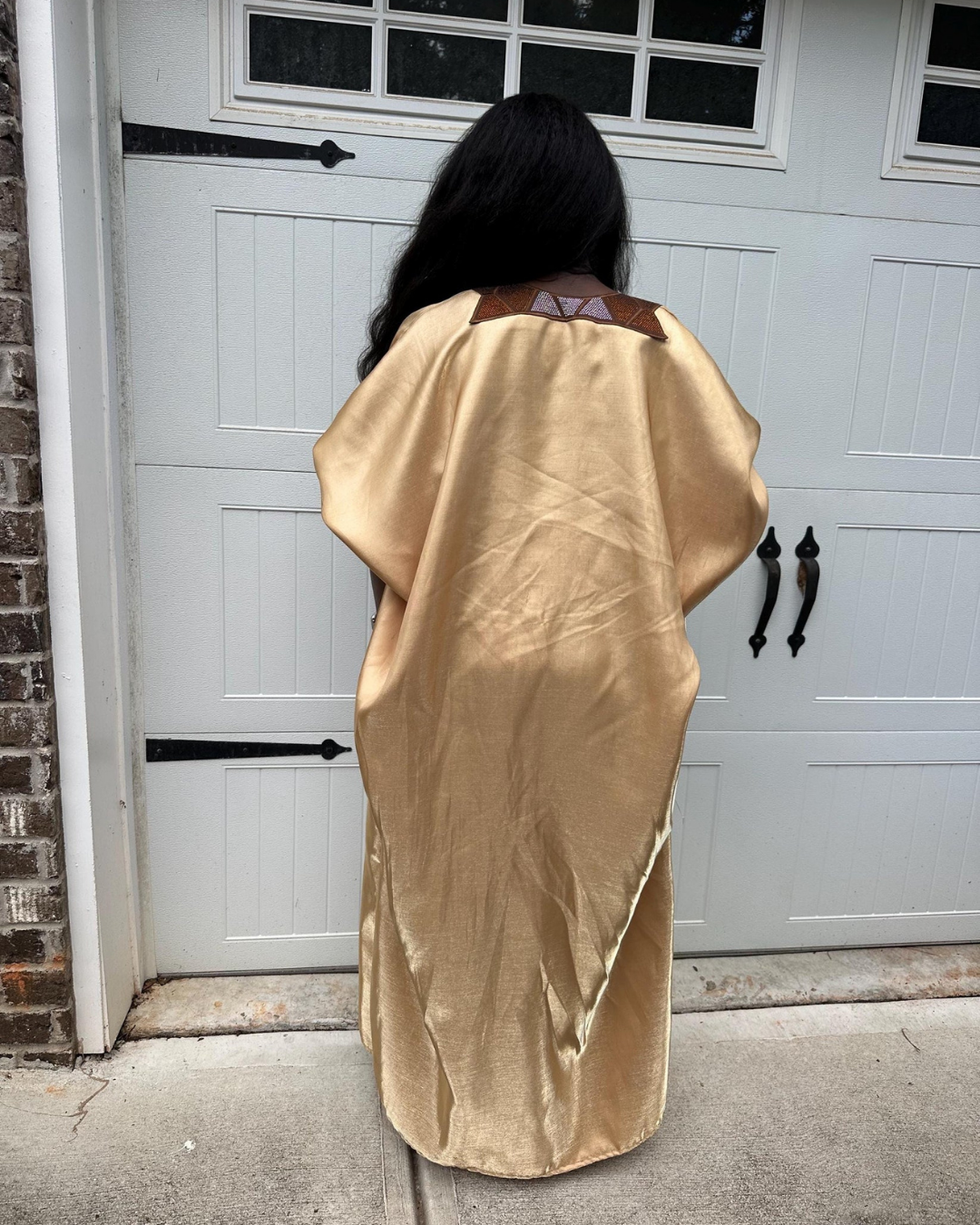Classic African Bubu, Gold Boubou, African Boubou Gown, Nigerian Kaftan Outfit, Motherland Style, African Print Dress, Party Wear, Danshiki