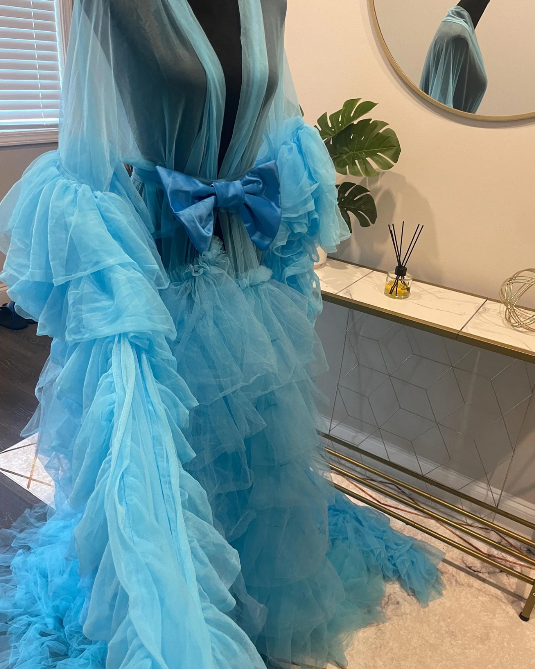 Maternity Dress for Photo Shoot, Tulle Maternity Gown, Baby Shower Photoshoot Dress, Boho Maternity Gown, Wedding Guest Dress, Gift for Her