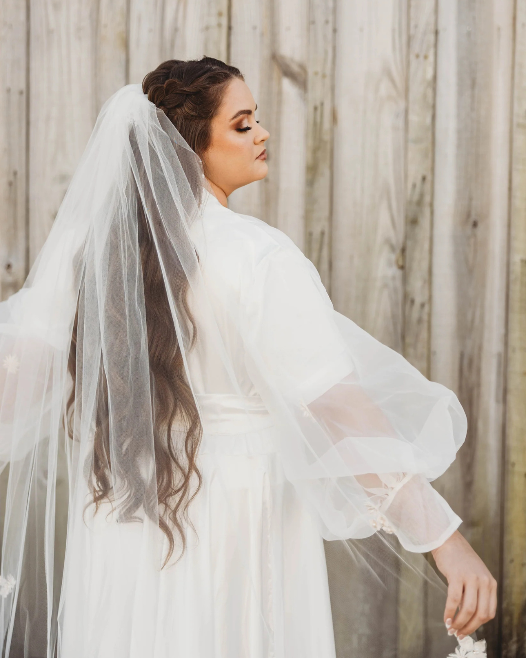 Kristin Satin Ankle Length Bridal Robe