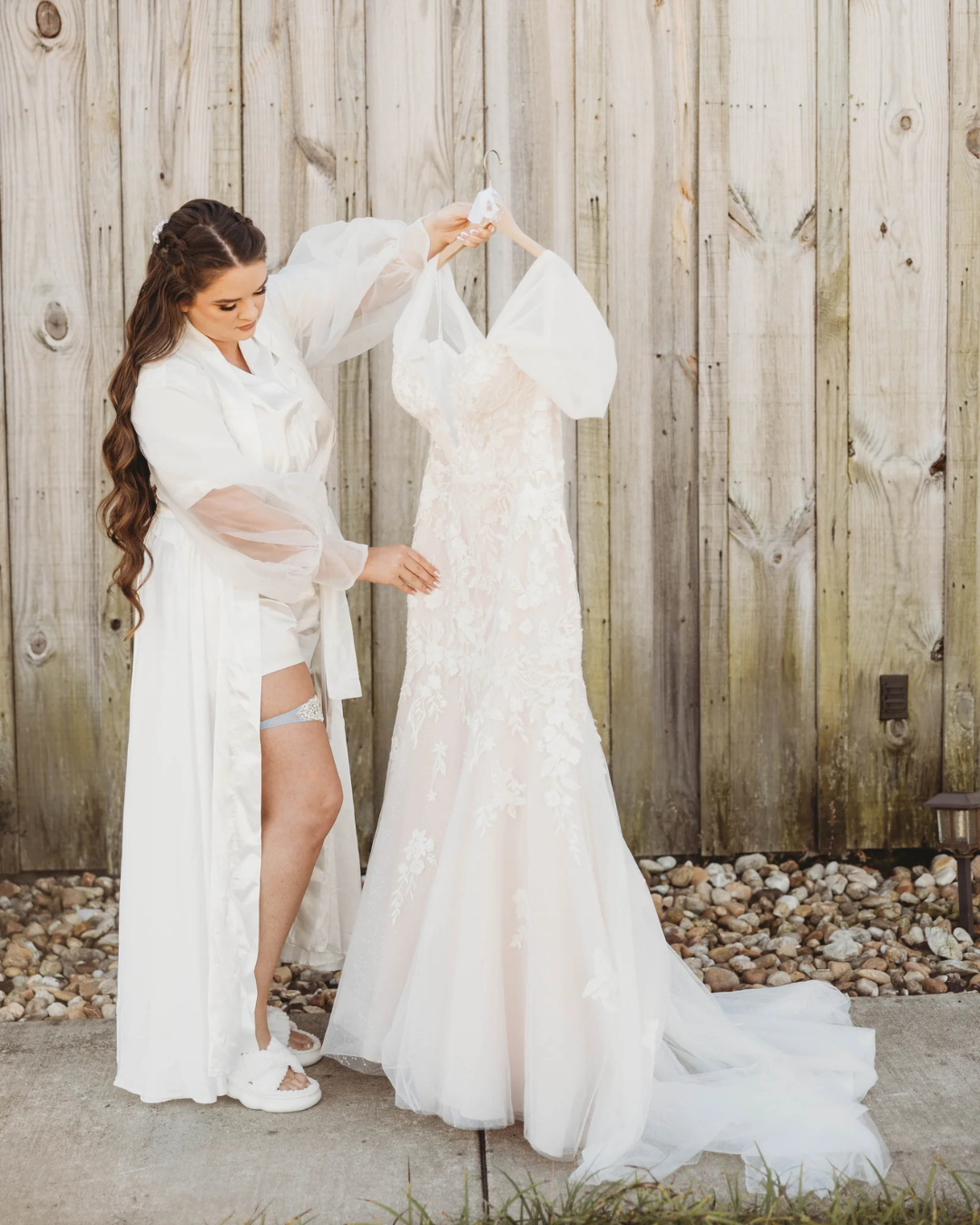 Kristin Satin Ankle Length Bridal Robe