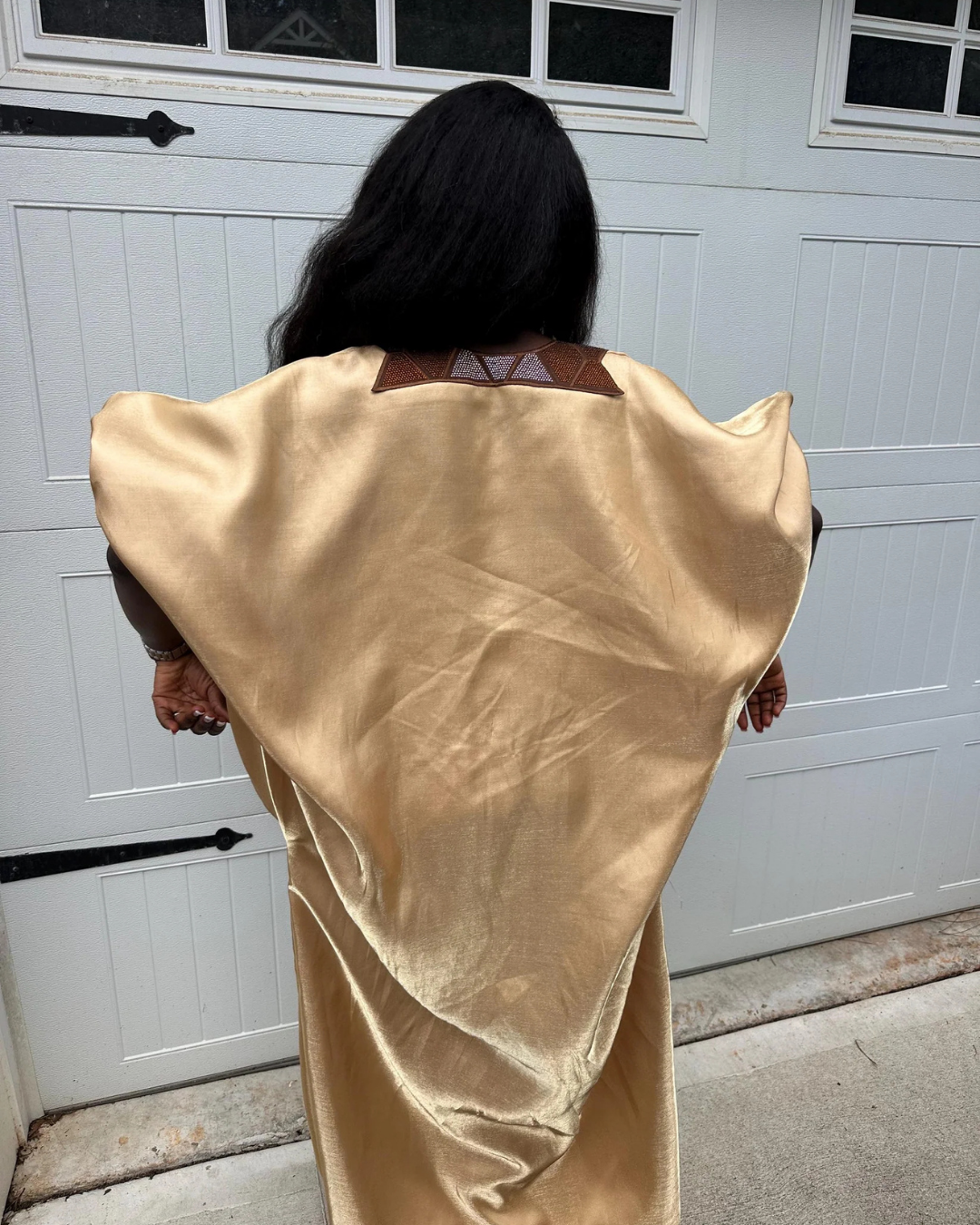 Classic African Bubu, Gold Boubou, African Boubou Gown, Nigerian Kaftan Outfit, Motherland Style, African Print Dress, Party Wear, Danshiki