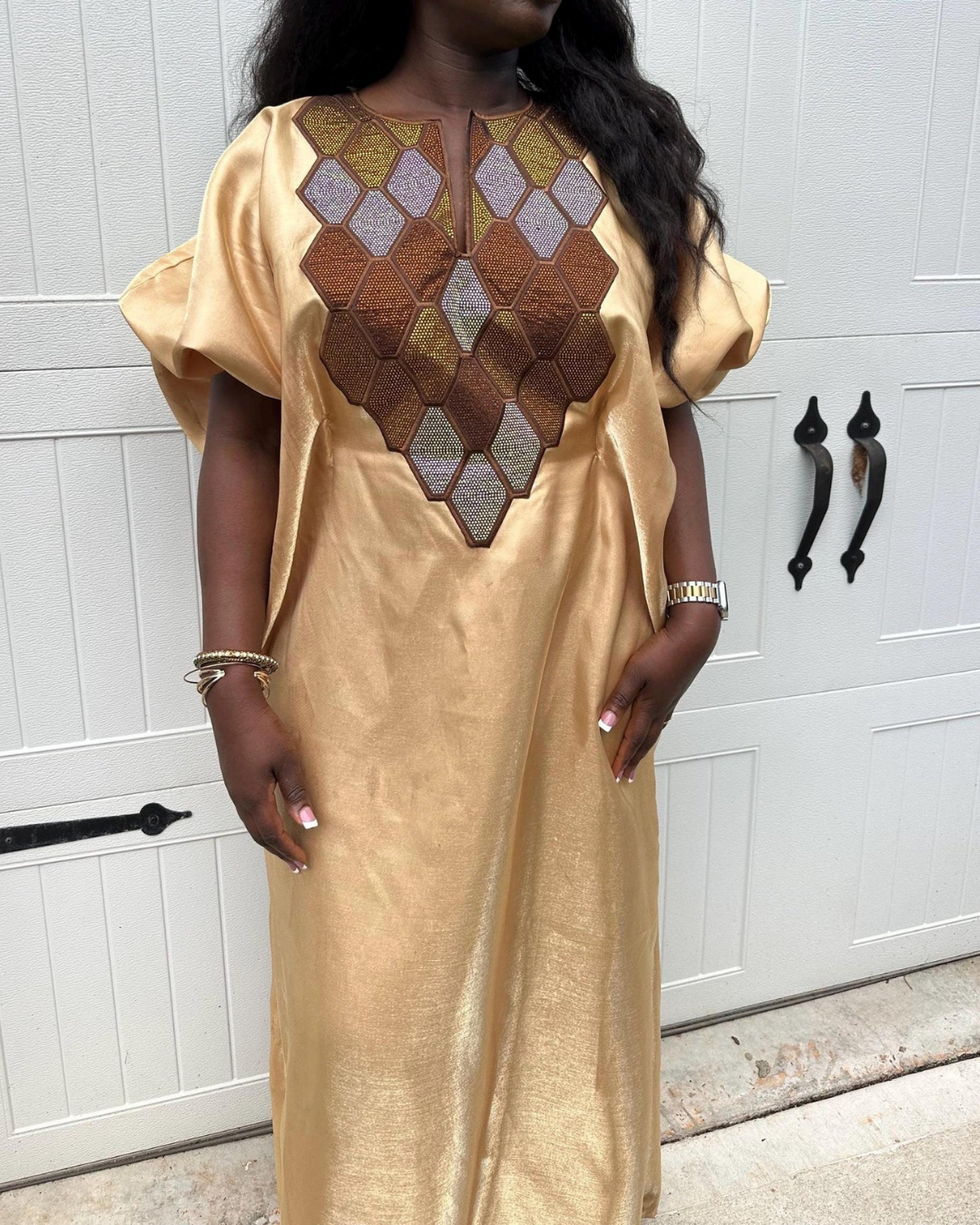 Classic African Bubu, Gold Boubou, African Boubou Gown, Nigerian Kaftan Outfit, Motherland Style, African Print Dress, Party Wear, Danshiki