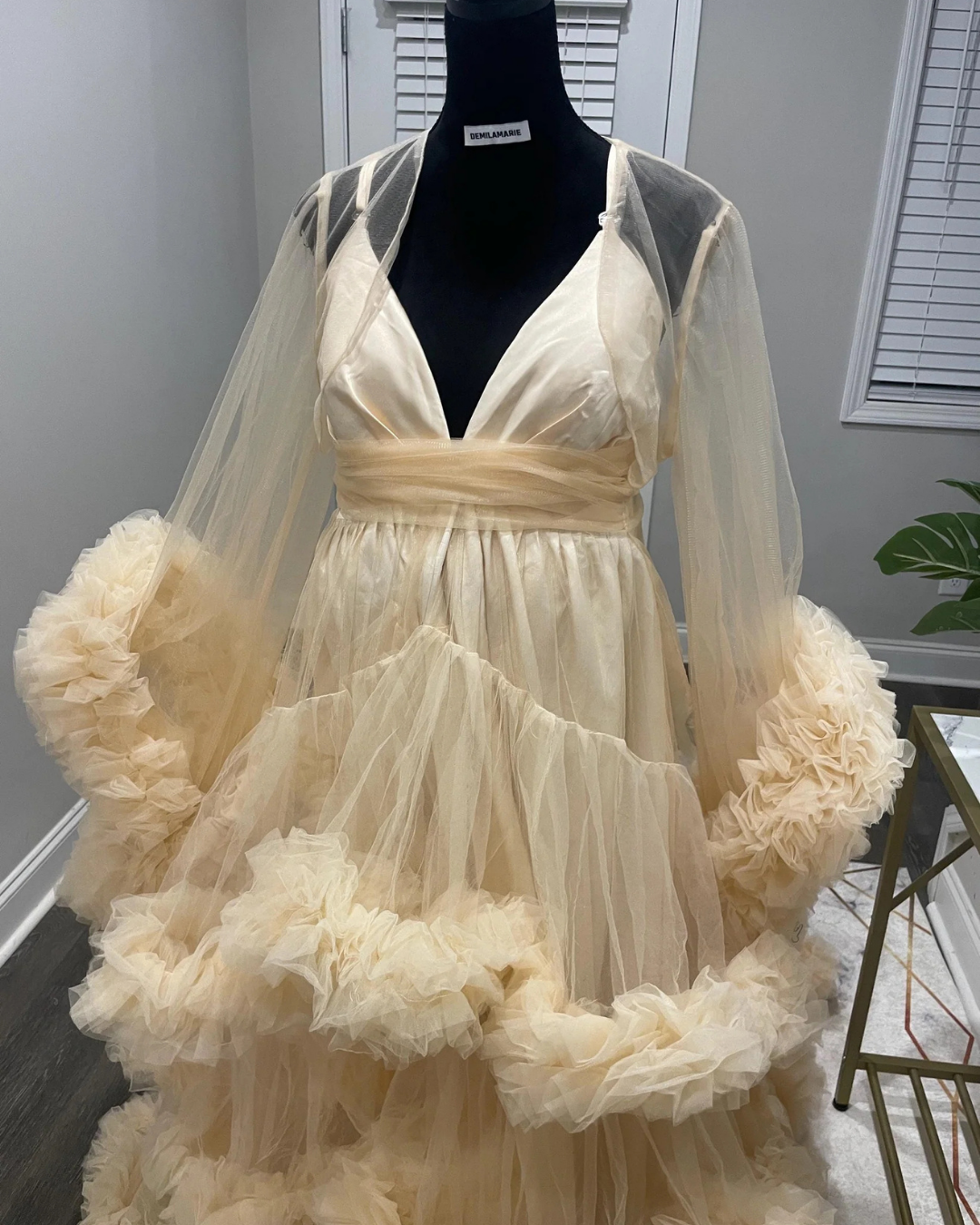 Maternity Dress for Photo Shoot, Tulle Maternity Gown, Baby Shower Photoshoot Dress, Boho Maternity Gown, Wedding Guest Dress, Gift for Her