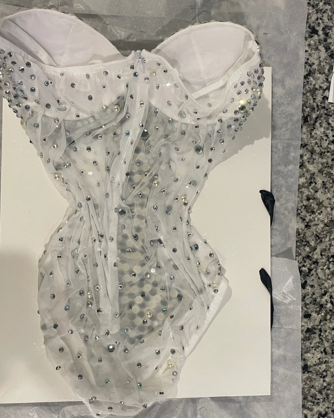 Bridal Shimmer Bodysuit