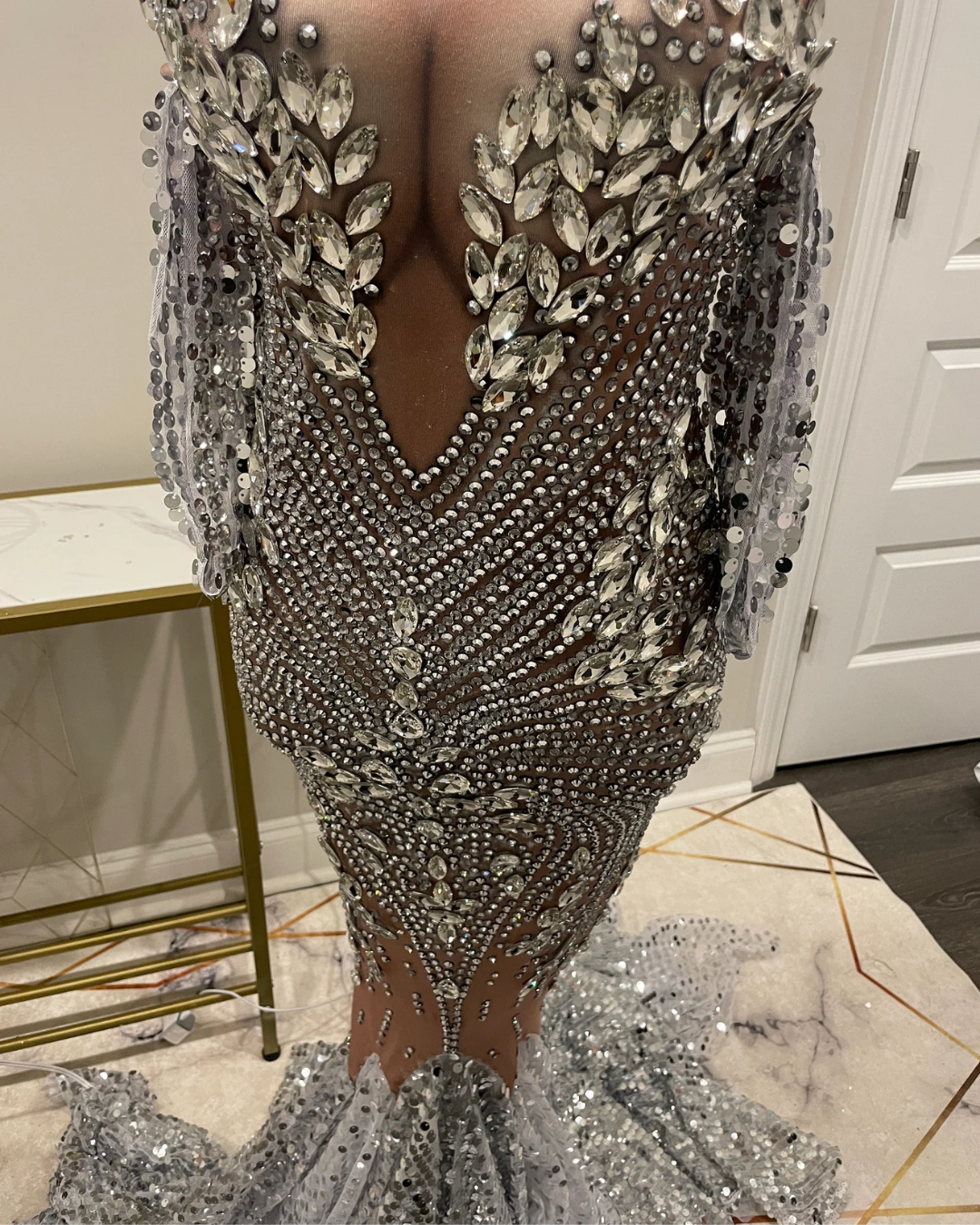 Sonya Body Print Maternity Dress