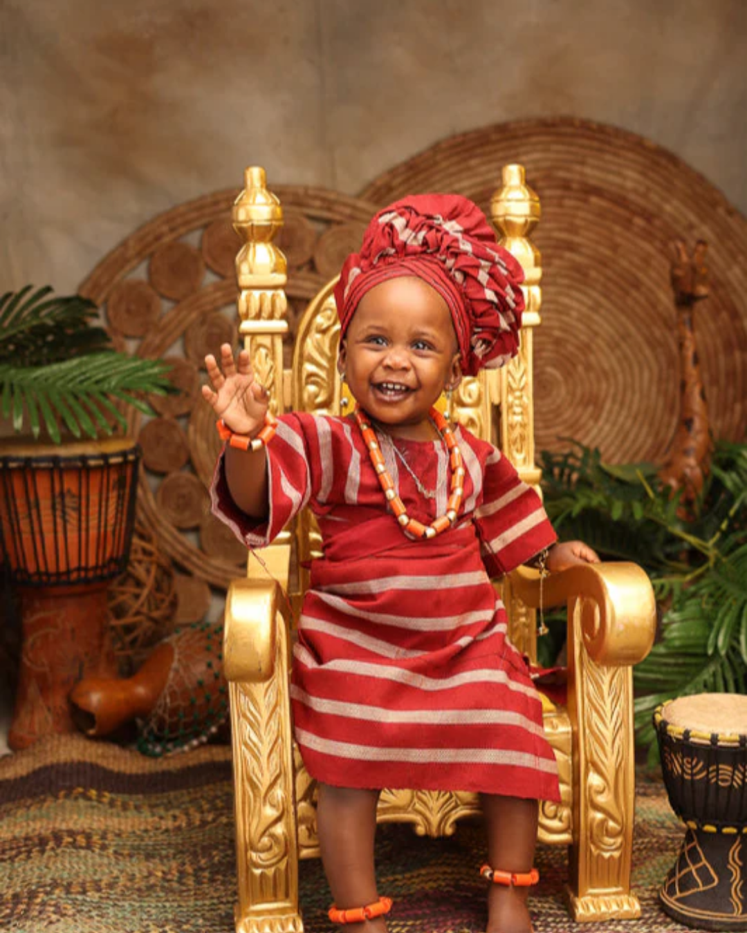 Asooke for Baby, Baby Traditional Outfit Nigeria, Yoruba Baby Clothes, Baby Agbada, Baby Iro and Buba, Nigerian Baby Clothing, African Baby Outfit, First Birthday Outfit, Baby Girl Gele Outfit, Cake Smash Outfit African Style, Traditional Baby Wear