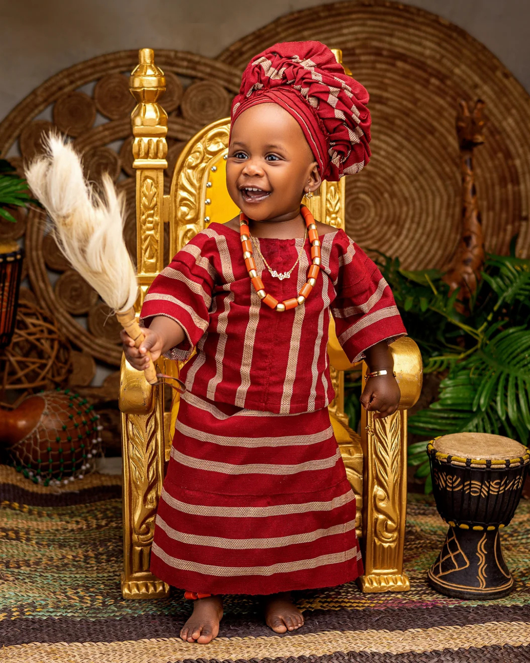Asooke for Baby, Baby Traditional Outfit Nigeria, Yoruba Baby Clothes, Baby Agbada, Baby Iro and Buba, Nigerian Baby Clothing, African Baby Outfit, First Birthday Outfit, Baby Girl Gele Outfit, Cake Smash Outfit African Style, Traditional Baby Wear