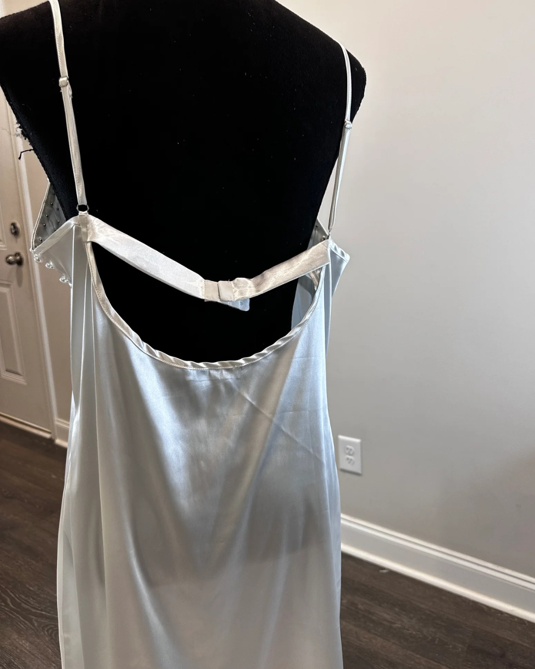 Julia Plus Size Bridal Robe and Pearl Slip Dress