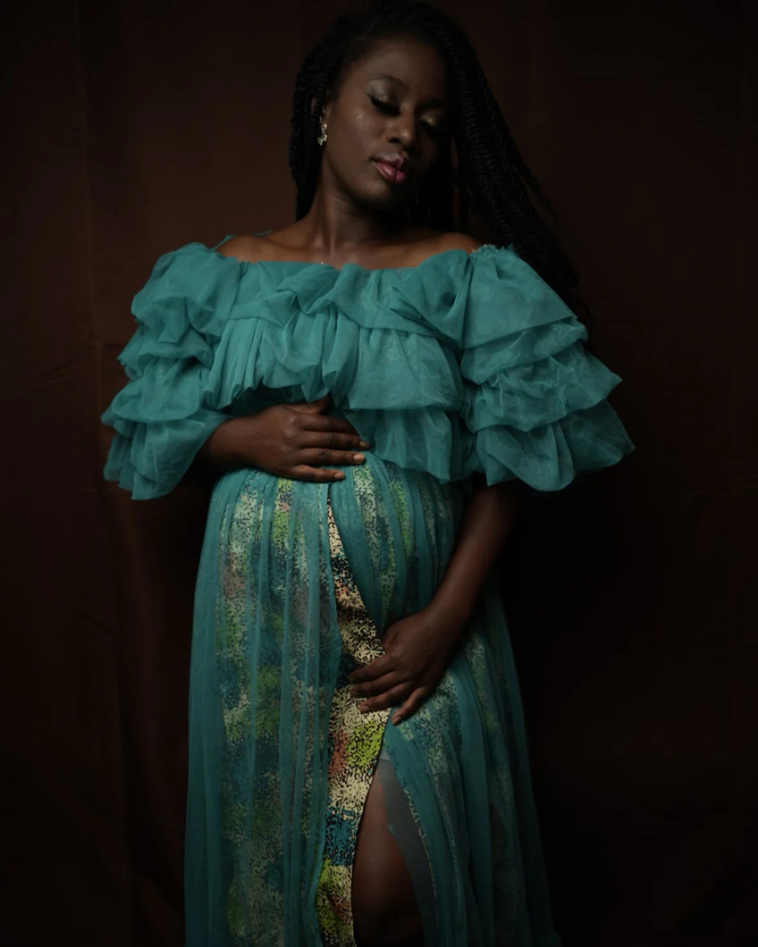 Idera African Ruffle Dress, African Print Dress for Women, Tulle Ruffle Dress, African Wedding Guest Dress, African Fashion for Women, Bold Ankara Styles, African Occasion Wear, Modern Ankara Design