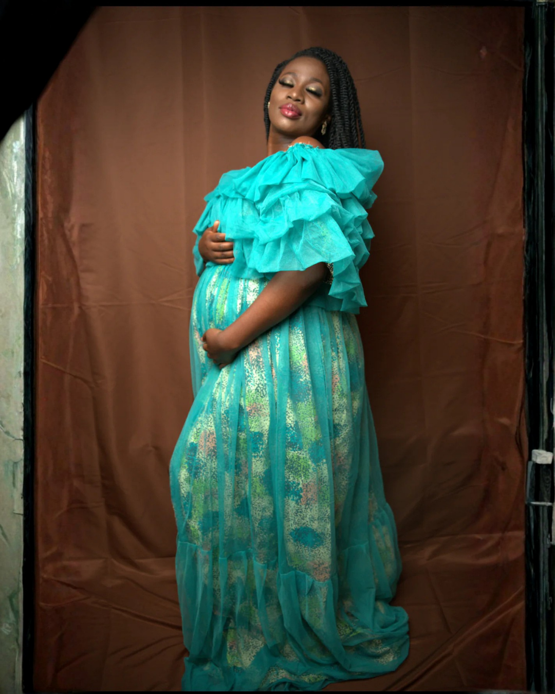 Idera African Ruffle Dress, African Print Dress for Women, Tulle Ruffle Dress, African Wedding Guest Dress, African Fashion for Women, Bold Ankara Styles, African Occasion Wear, Modern Ankara Design