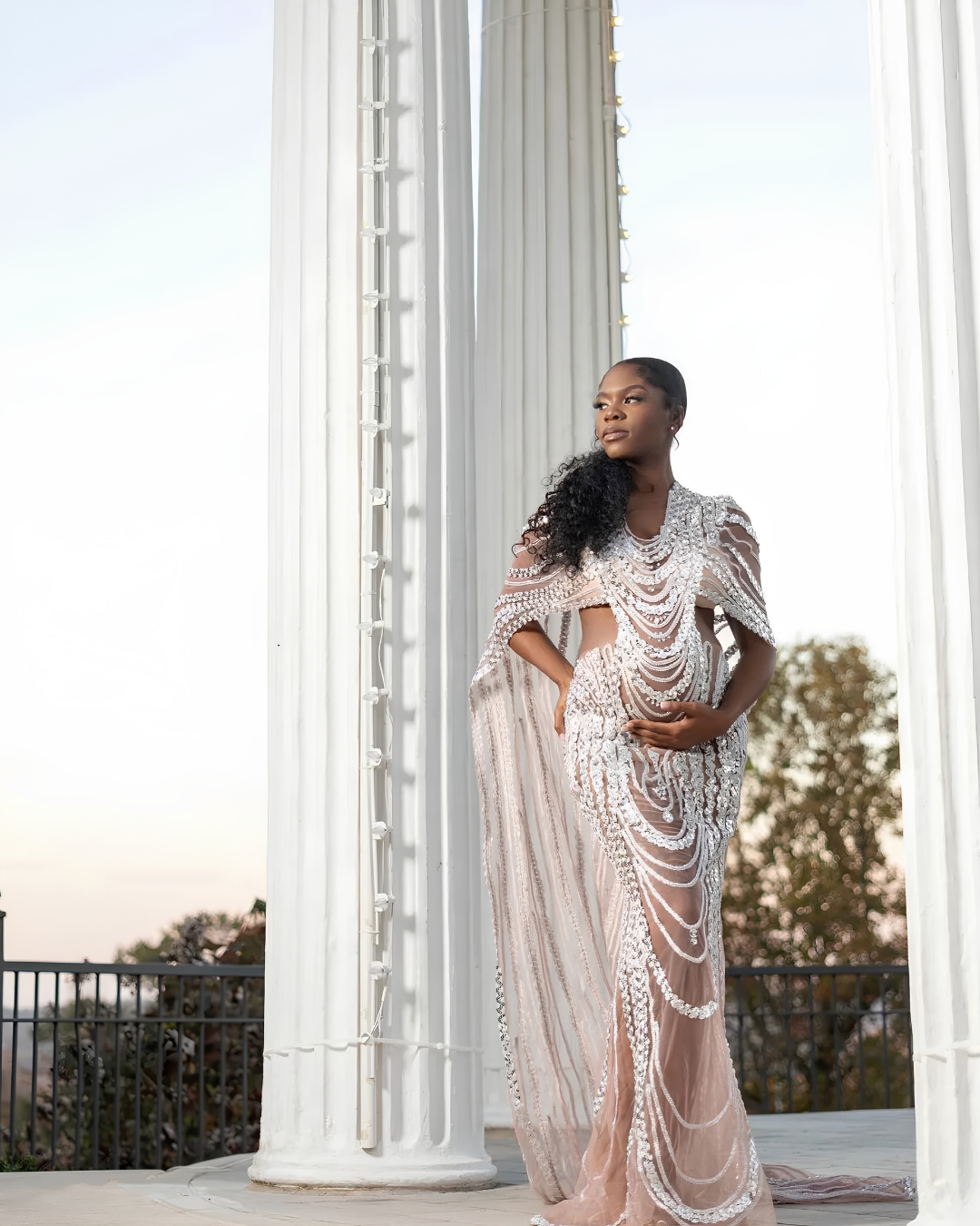 Kim Cape Maternity Dress (Ready to Ship)