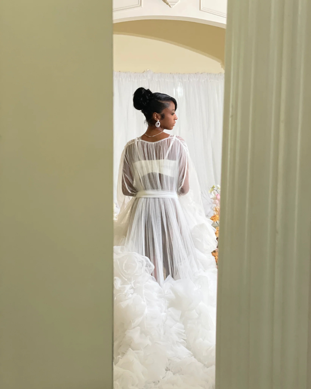 Dream 3-D Floral Bridal Robe