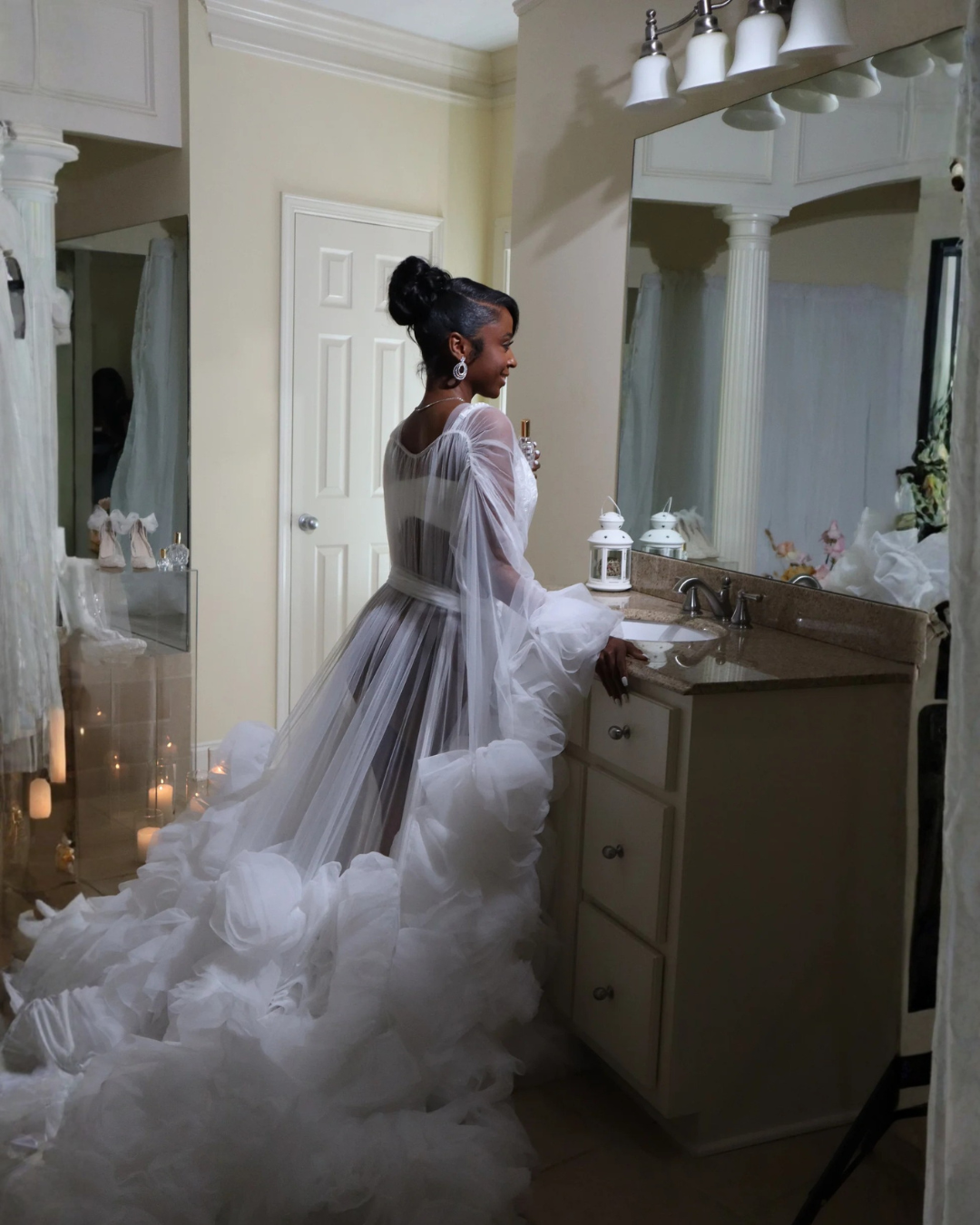 Dream 3-D Floral Bridal Robe