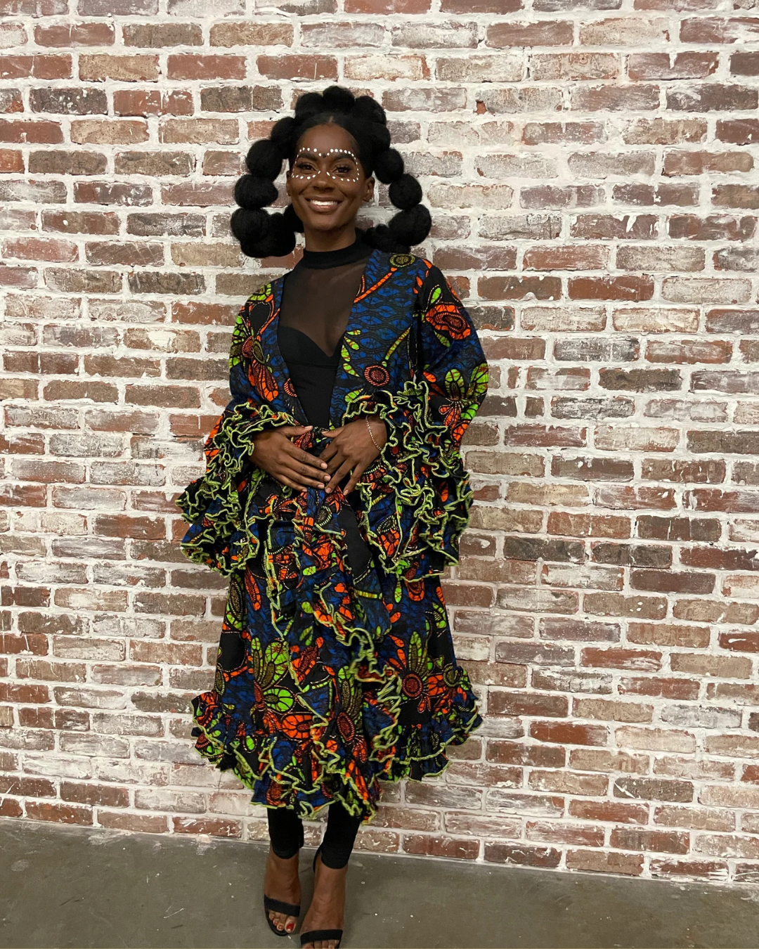 Zaia African Ruffle Dress, Ankara Dress for Women, African Print Dress, African Wedding Guest Dress, Ankara Party Dress, Women’s African Clothing, Traditional African Dress, Ankara Styles for Ladies, African Print Midi Dress, African Occasion Wear