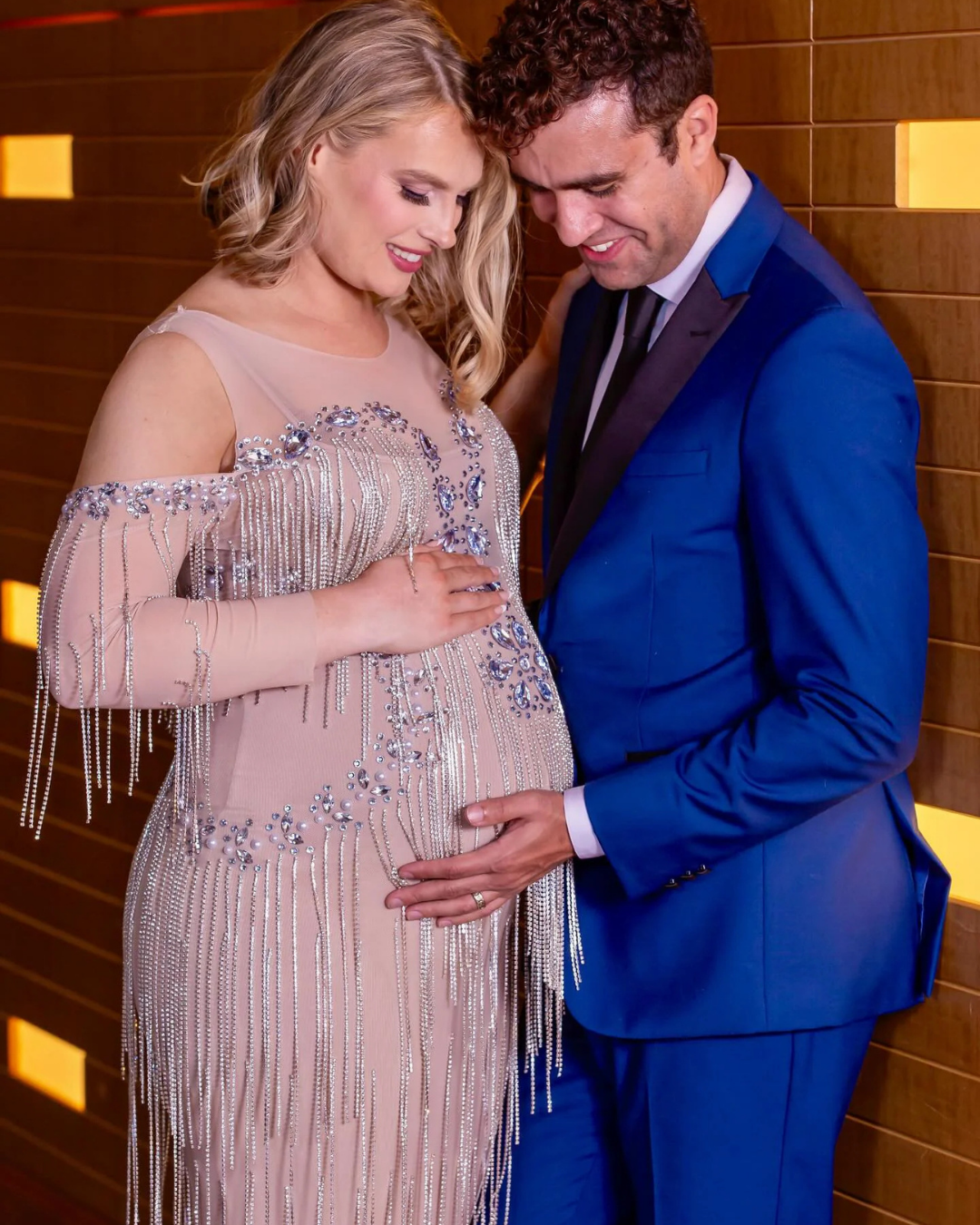 Diamond Tassel Maternity Dress