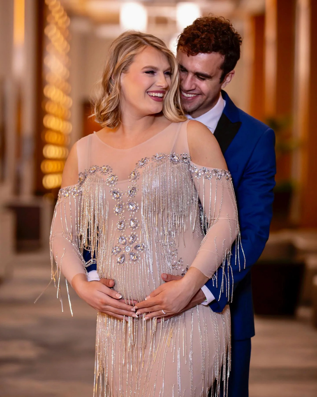 Diamond Tassel Maternity Dress