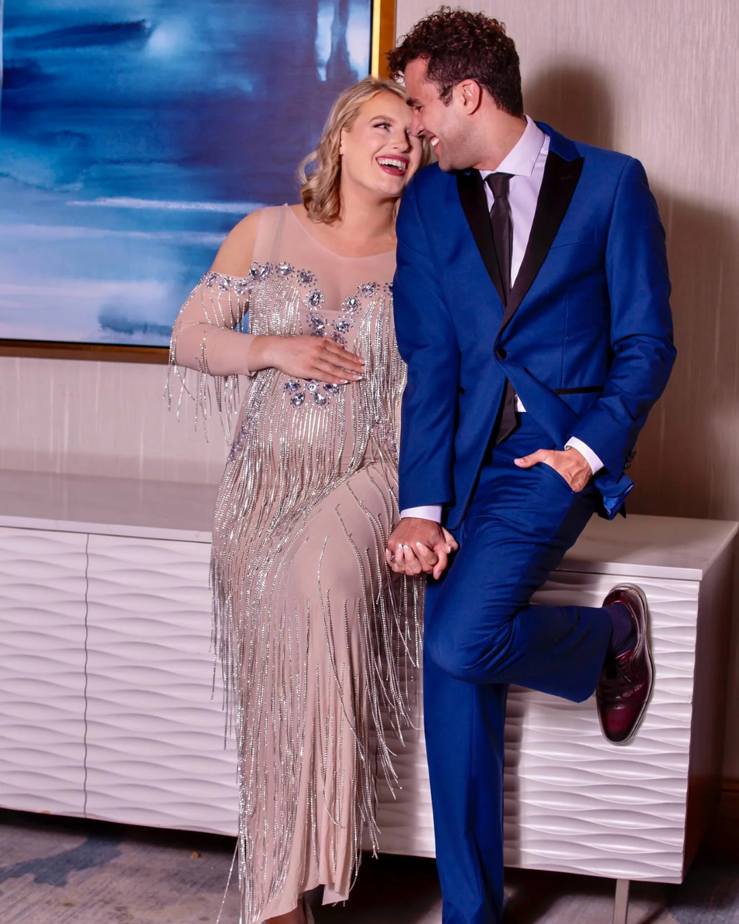 Diamond Tassel Maternity Dress