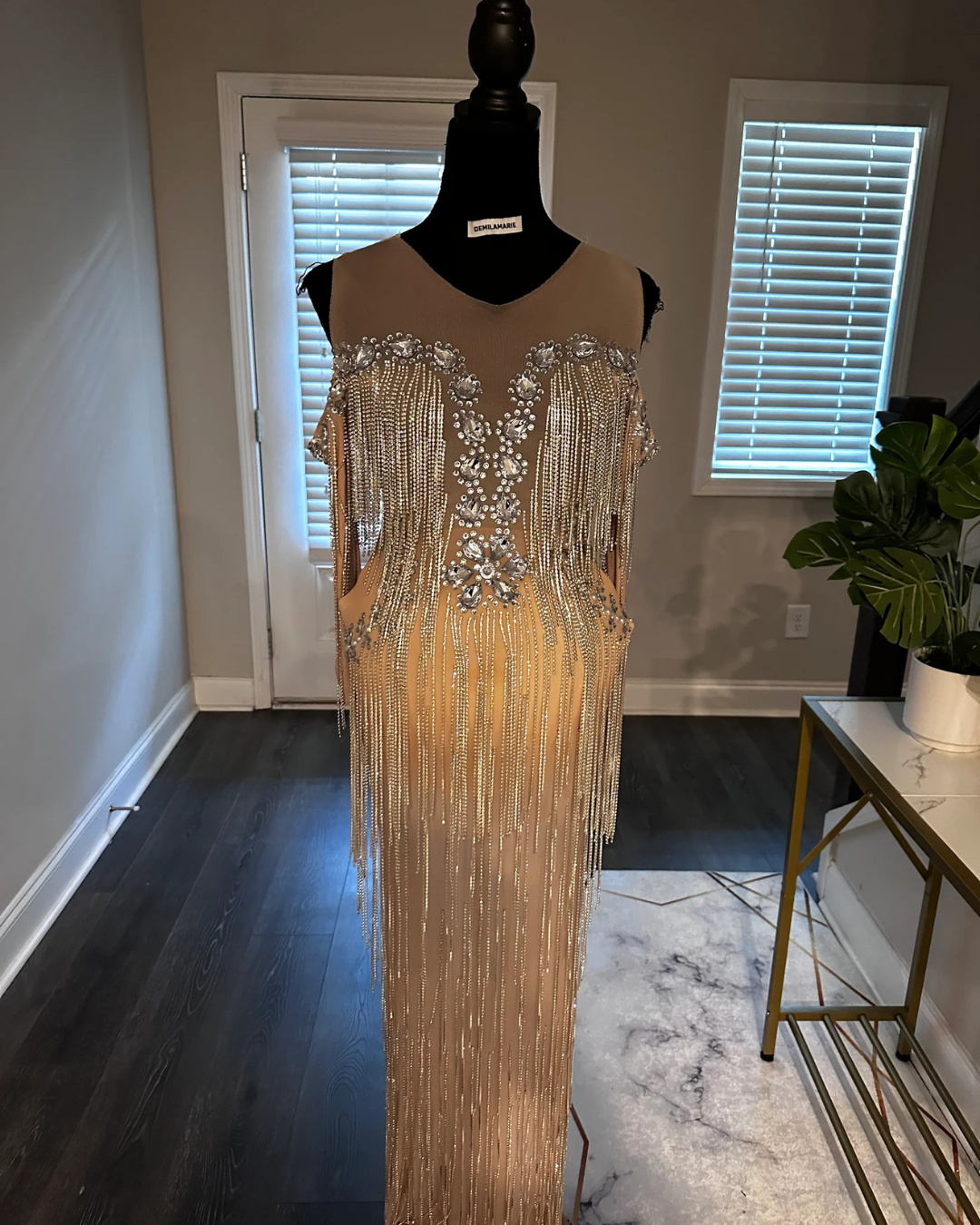 Diamond Tassel Maternity Dress