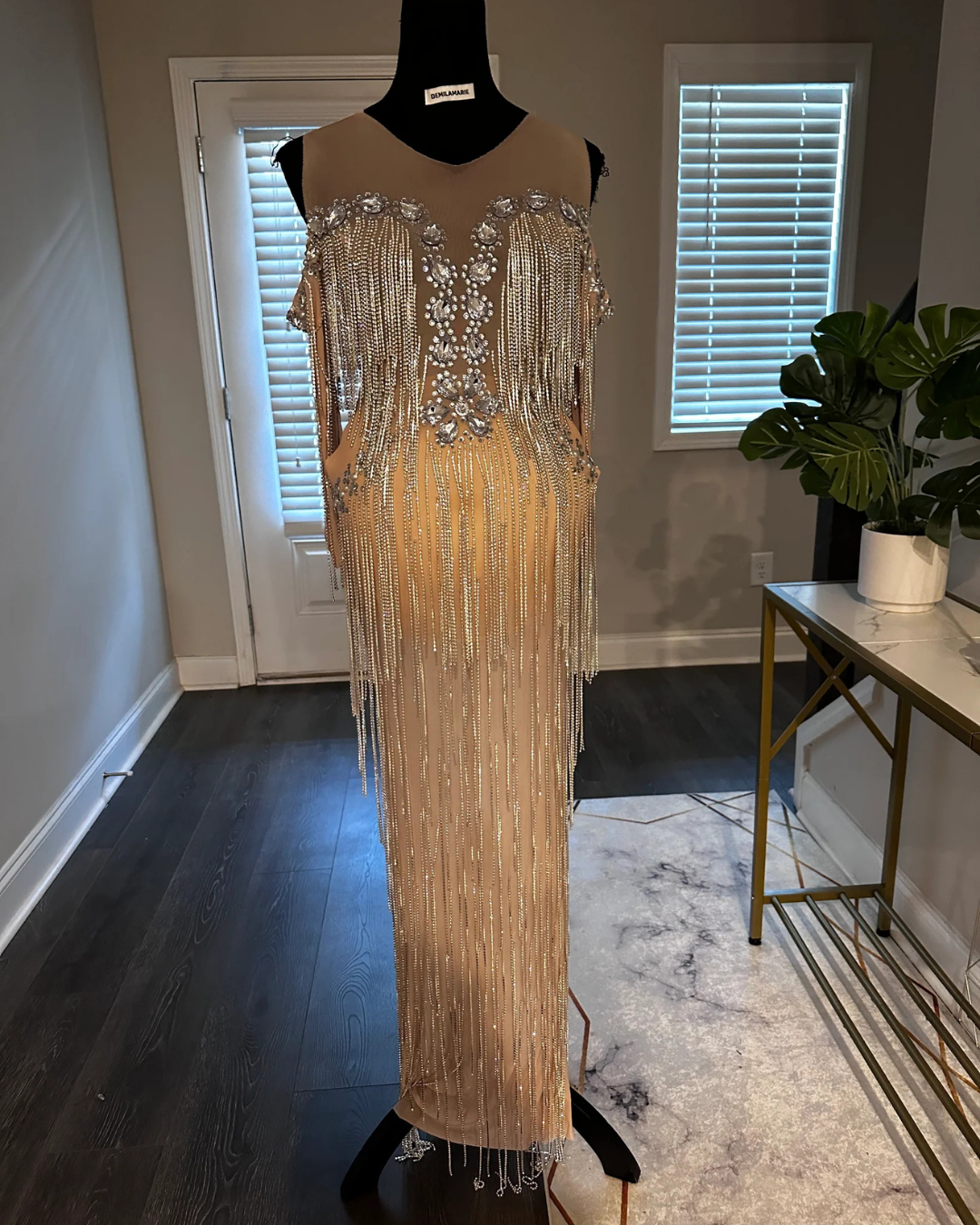 Diamond Tassel Maternity Dress