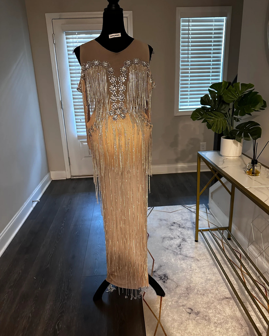 Diamond Tassel Maternity Dress
