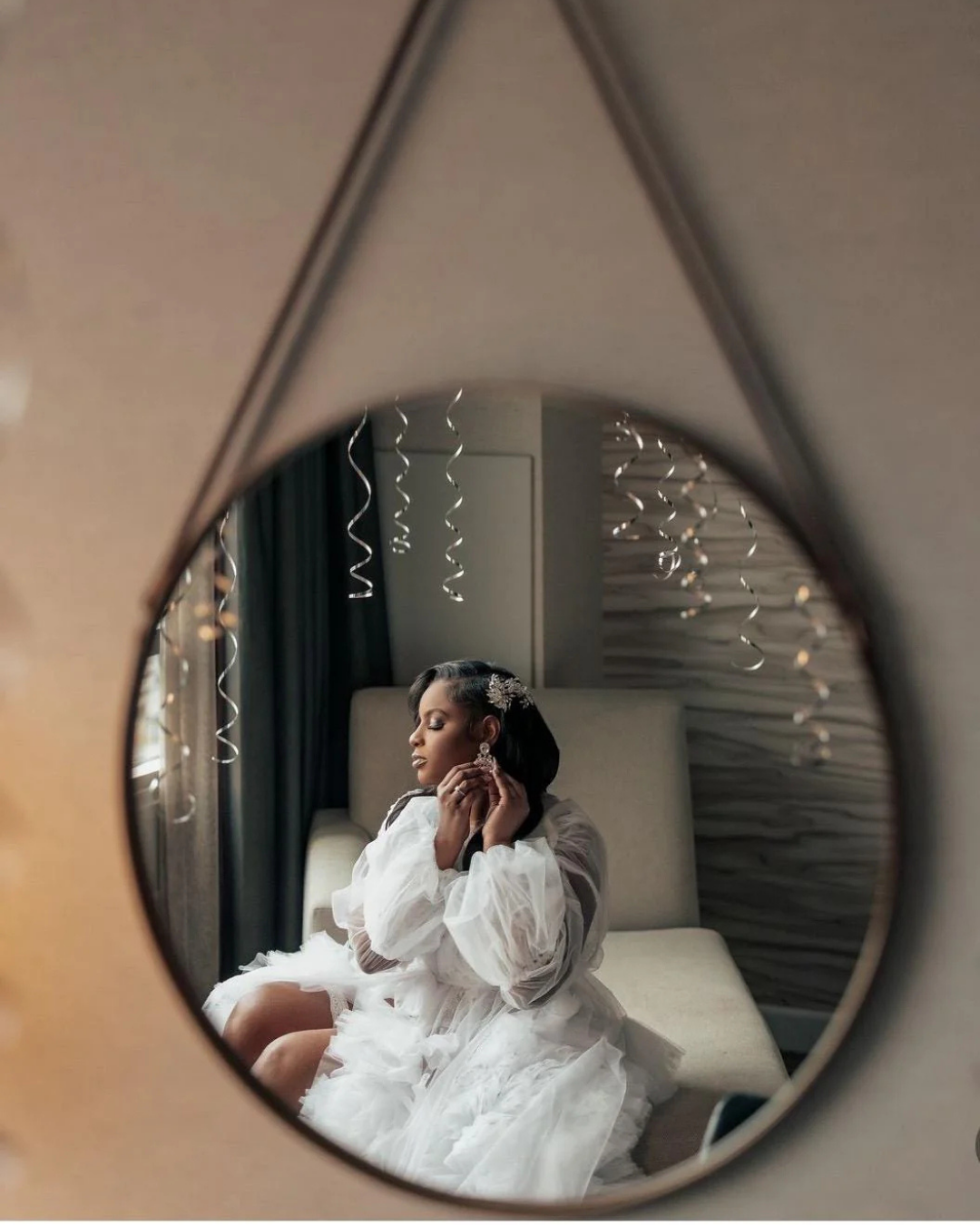 Bridal Robe, Wedding Robes for Brides, Tulle Robe, Wedding Day Robe, Gift For Bride To Be, Bridal Morning Robe, White Robe