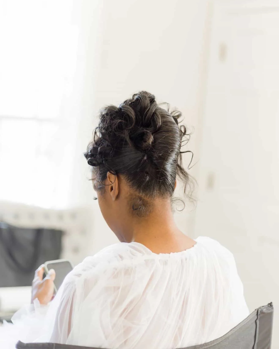 Cutie Short Tulle Ruffle Robe