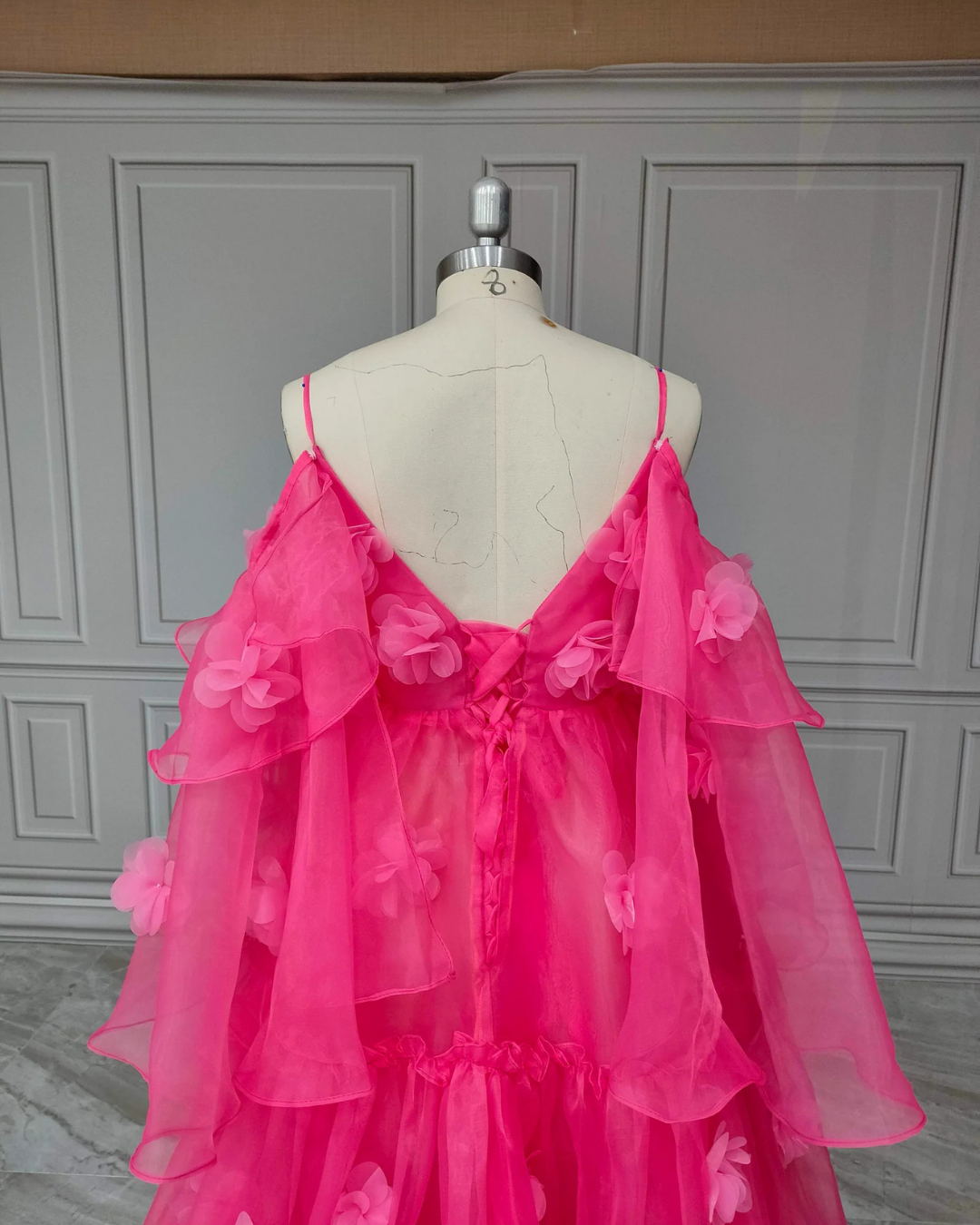 3-D Rose Maternity Robe